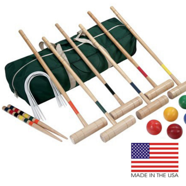 Newport croquet set by North Meadow Croquet