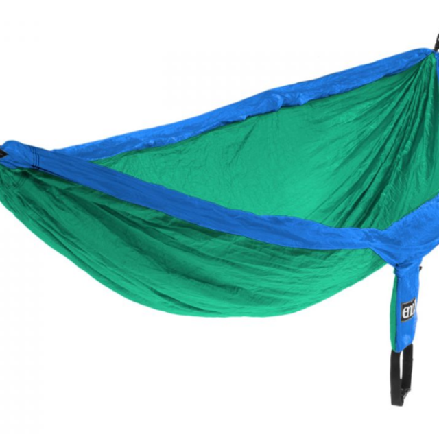 DoubleNest Hammock - Blue and Green