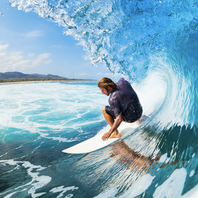 Surf lesson in Bali