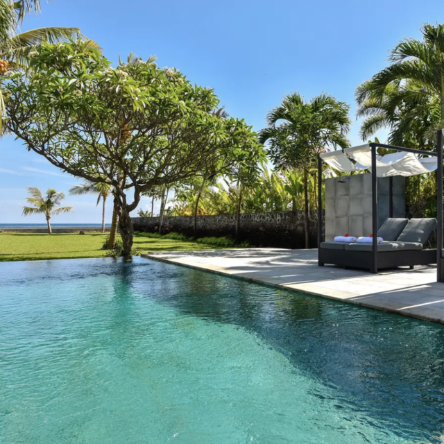 1 night in Air BNB with pool front beach