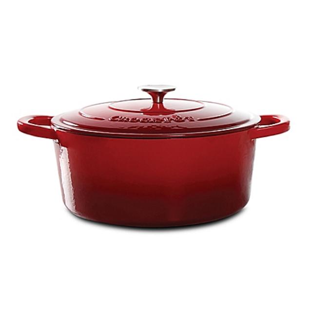 Crock-Pot® 7-Quart Oval Cast Iron Dutch Oven in Red