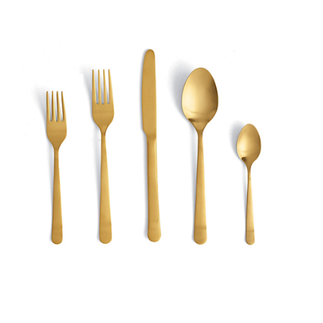Almoco Flatware--5 Piece Setting GOLD MATTE