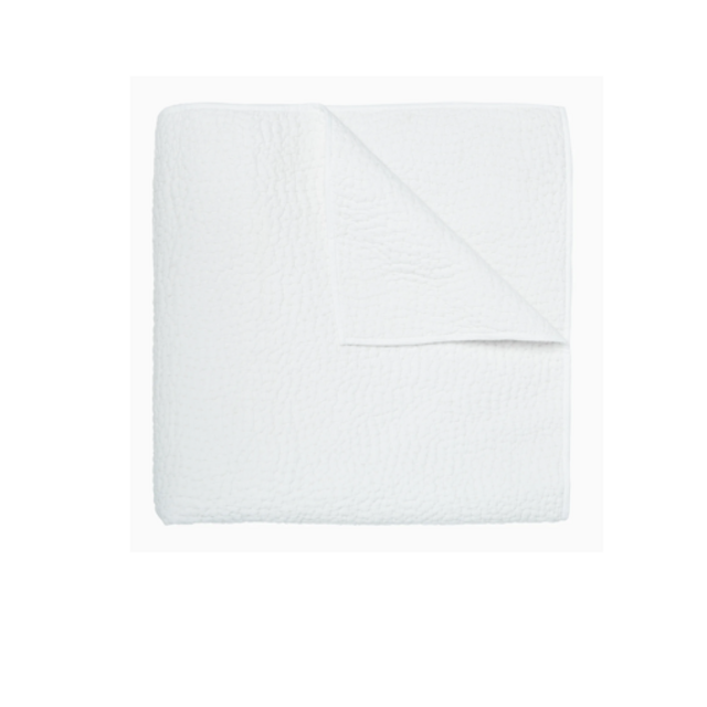 Organic Hand Stitched White Quilt