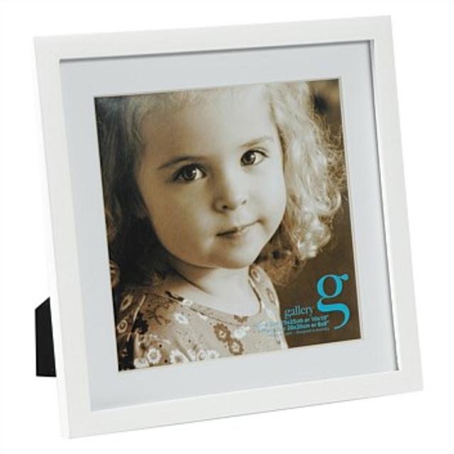 Gallery Photo Frame White 10x10 with 8x8 Opening