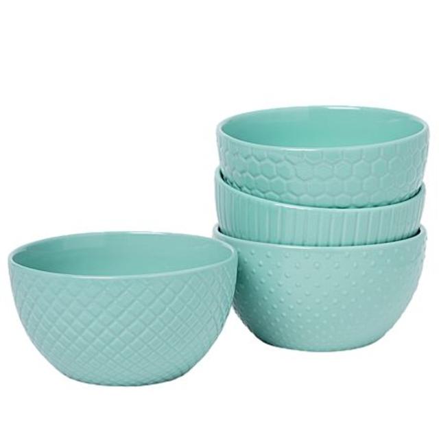 Living & Co Knitted Bowl Mint 4 Pack