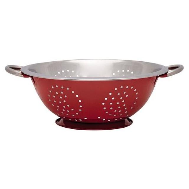 Living & Co Deep Colander Red