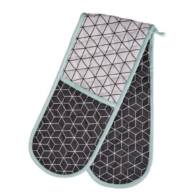 Living & Co Double Oven Glove Serenity (warehouse/kmart)
