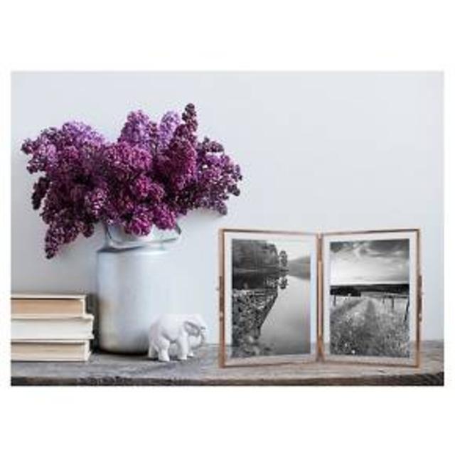 Front-Opening Holds Two 5"x7" Copper Hinged Float Frame - Threshold™