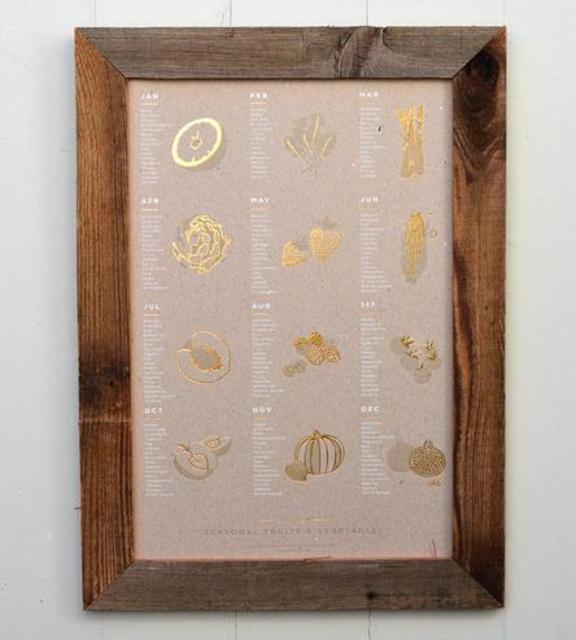 Seasonal Fruits & Vegetables Art Print