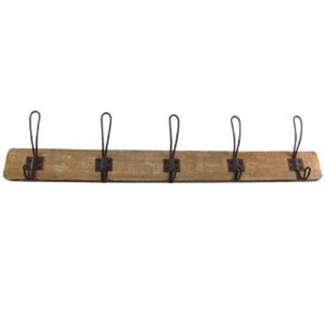 Antique Style Wooden Wall Mount Coat Rack Hat or Key Hook Primitive Farmhouse Decor