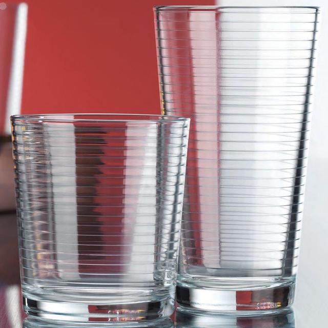 16 Heavy-Base Durable Drinking Glasses