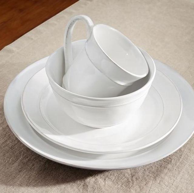 Cambria Dinnerware - Stone - 16-PIECE SET WITH COUPE BOWL