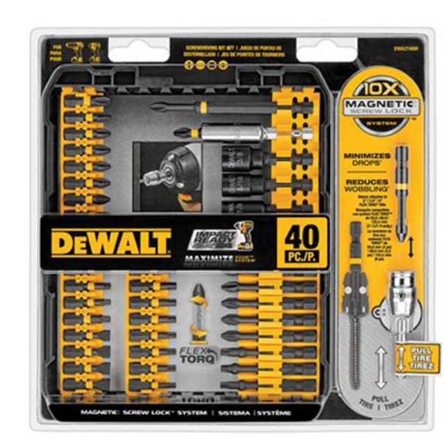 DEWALT DWA2T40IR IMPACT READY FlexTorq Screw Driving Set, 40-Piece