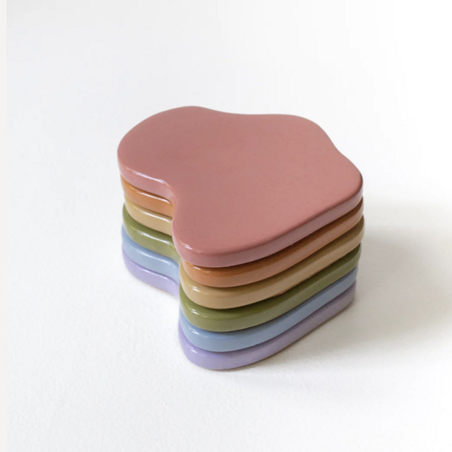 The Sienna Coaster - Set of 6 (Rainbow) (Pre-Order)