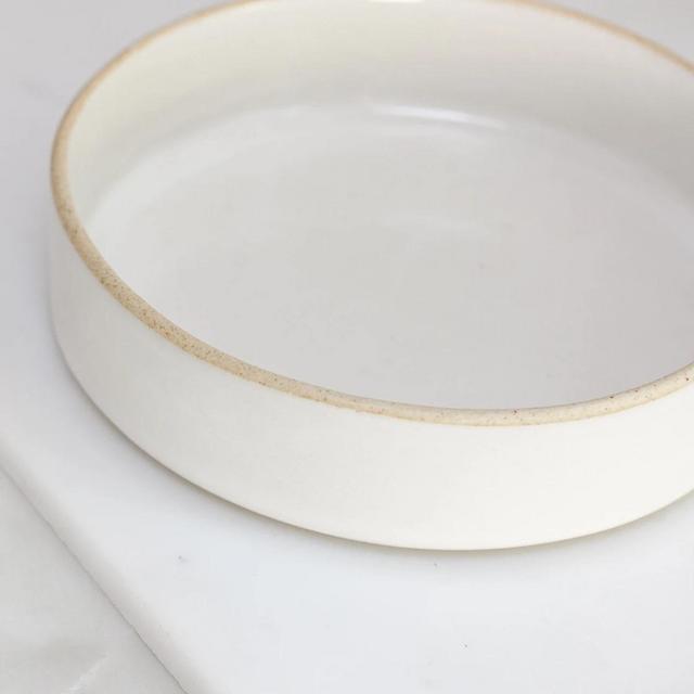 High Wall Ceramic Salad Plate