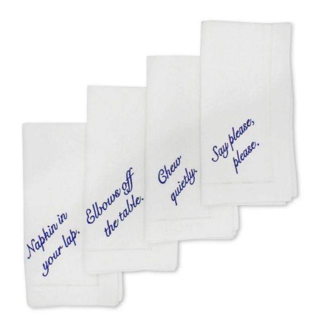 Miss Manners Dinner Napkins (4)