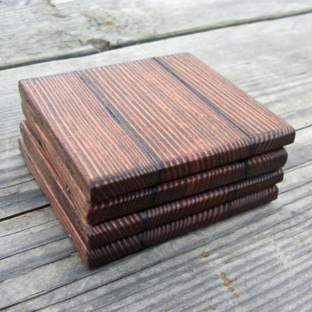 Reclaimed Wood Coasters (4 pack)