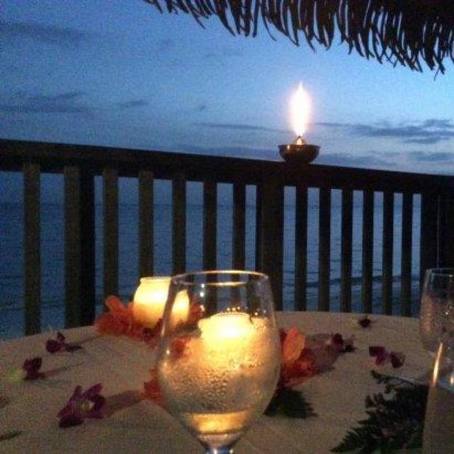 Candlelit Dinner on Our Honeymoon