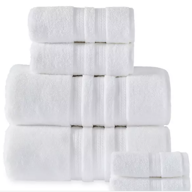 Member's Mark Hotel Premier 6-Piece Towel Set White