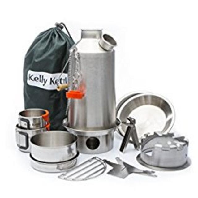 Kelly Kettle Ultimate Stainless Steel Large Base Camp Kit