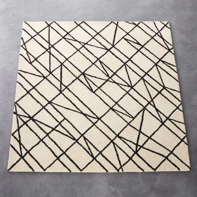 line work rug 6'x6'
