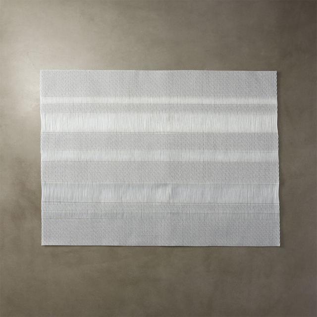 shred silver placemat