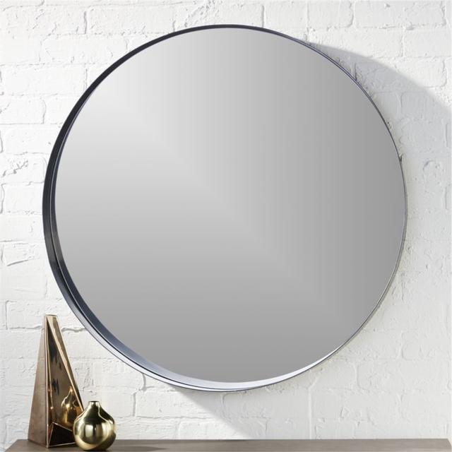 crescent 32.5" round wall mirror