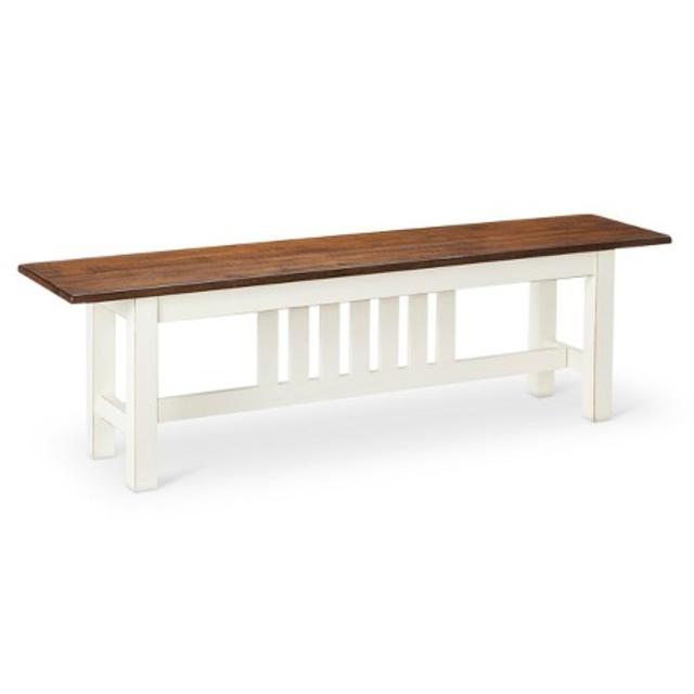 Davern Cottage Dining 62" Bench - Off White
