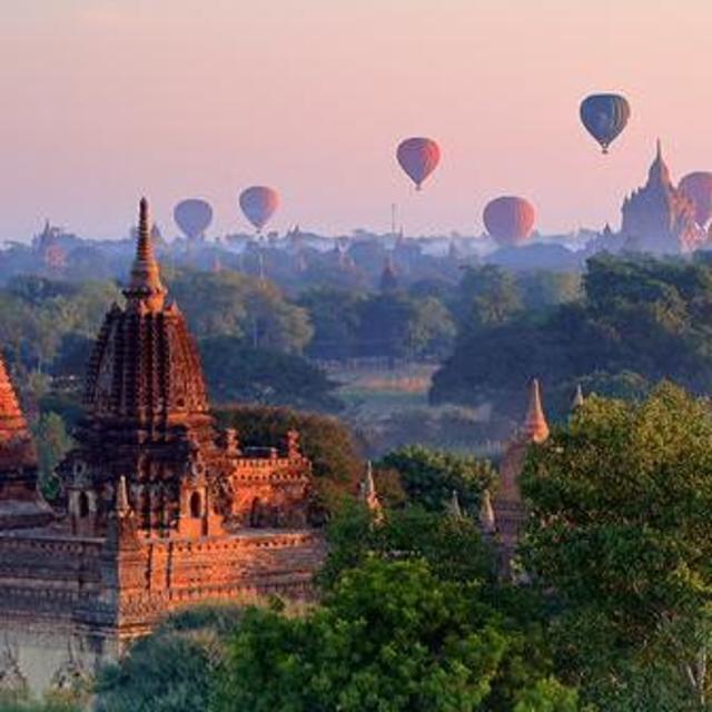 Flight from Mergui to Bagan, Myanmar