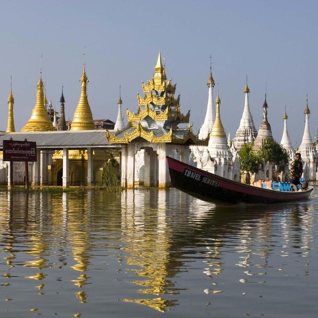 Flight from Bagan to Lake Inle, Myanmar