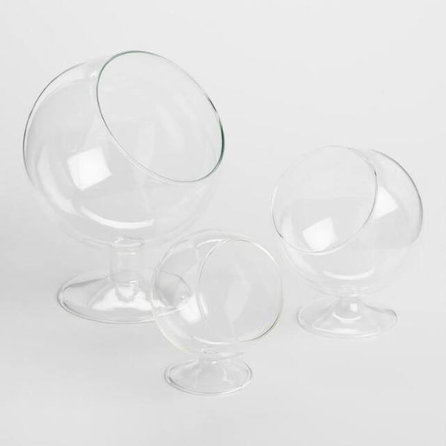 Footed Glass Terrariums
