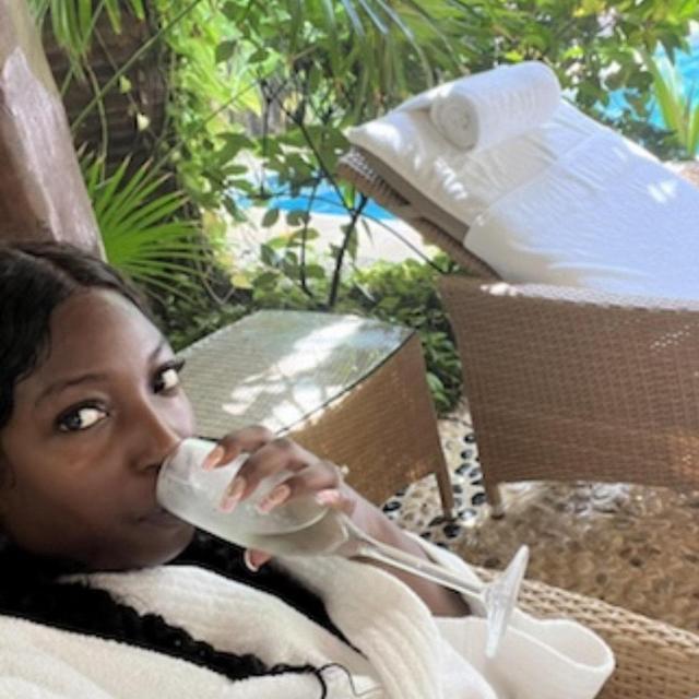 Bottle of Champagne at The Spa