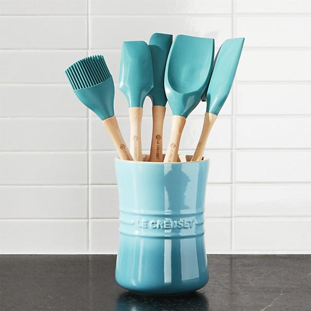 Le Creuset ® Caribbean 6-Piece Utensil Crock Set