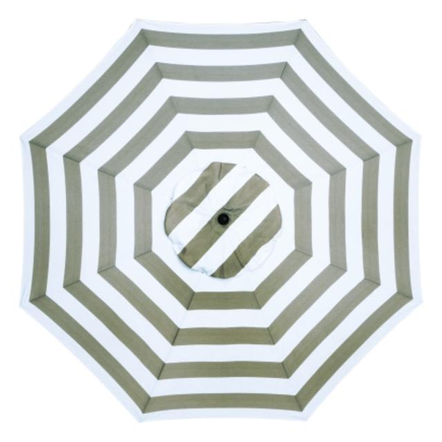 Sunline 9 Ft Tan/White Stripe Market Umbrella (ATA908B117-F86) - Umbrellas - Ace Hardware