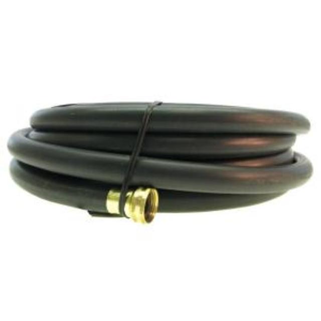 Premium 5/8 in. Dia x 50 ft. Commercial Grade Rubber Black Water Hose