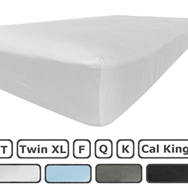 California King Fitted Sheet Only - 300 Thread Count 100% Egyptian Cotton - Flat Sheets Sold Separately for Set - 100% Satisfaction Guarantee (White)