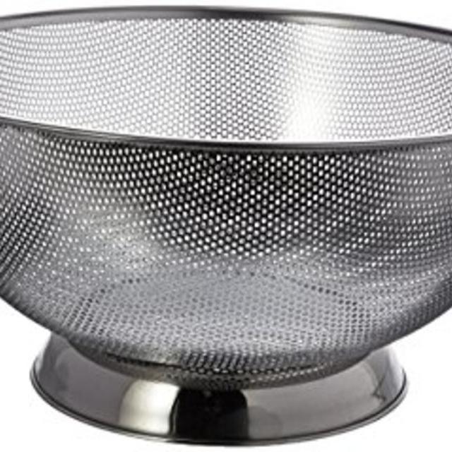 RSVP Precision Pierced Stainless-Steel 5-Quart Colander