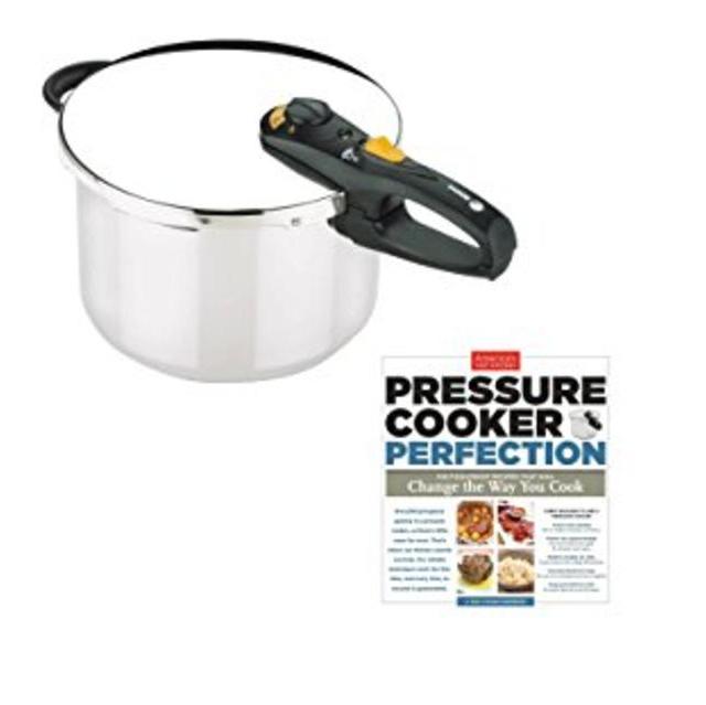 Fagor 8 Qt. Duo w/ America's Test Kitchen 'Pressure Cooker Perfection' Cookbook