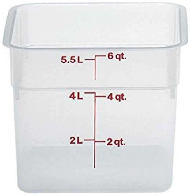 Cambro (6SFSPP190) 6 qt Polypropylene Food Storage Container - CamSquare
