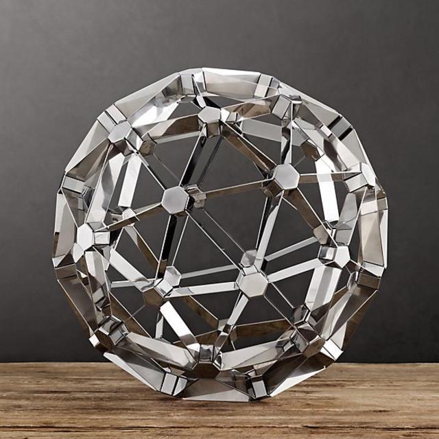 Polyhedron Model - Polished Nickel