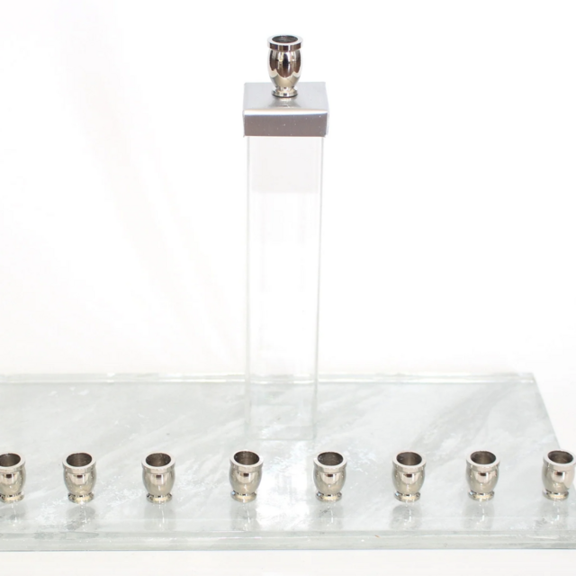Smash Glass Shards Menorah