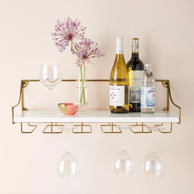Mayfair Wall-Mounted Wine Glass Shelf