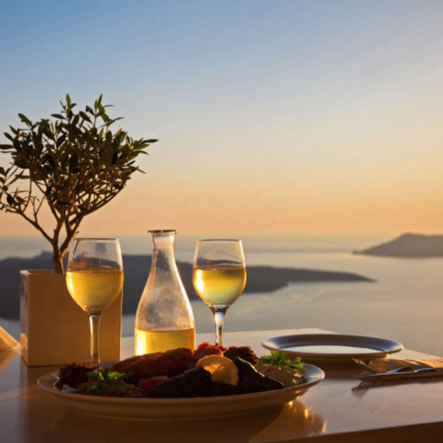 Paros dinner for two
