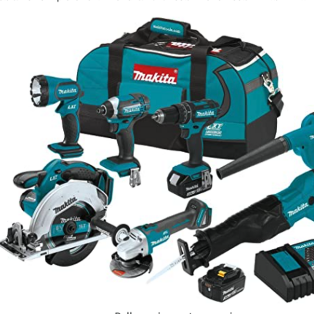 Makita XT706 3.0Ah 18V LXT Lithium-Ion Cordless Combo Kit (7 Piece)Add to your order