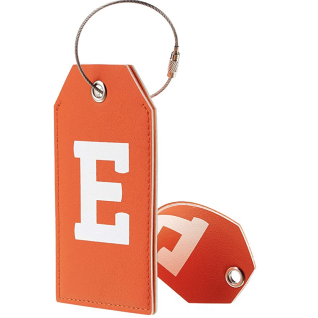 Initial Letter Luggage Tag (E)