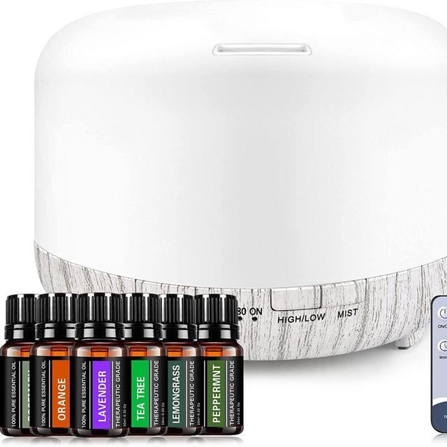 YIKUBEE Essential Oil Diffusers, 500ml Diffusers for Essential Oils Large Room,Home, Aromatherapy Oil Diffuser with Cool Mist