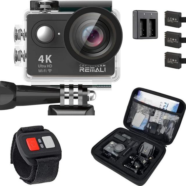 Sports Action Camera Kit with Carrying Case