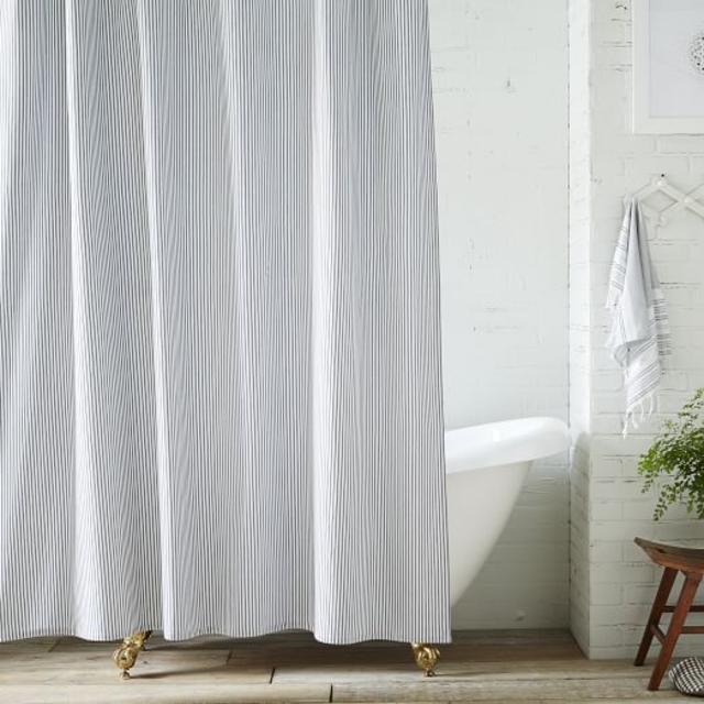 Ticking Stripe Shower Curtain