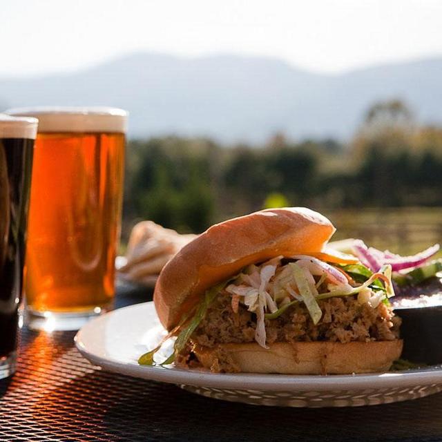 "Minimoon" - Lunch & Beer Flight at Blue Mountain Brewery