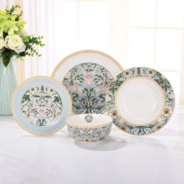 Marseilles Bone China Dinnerware Set - Service for 6